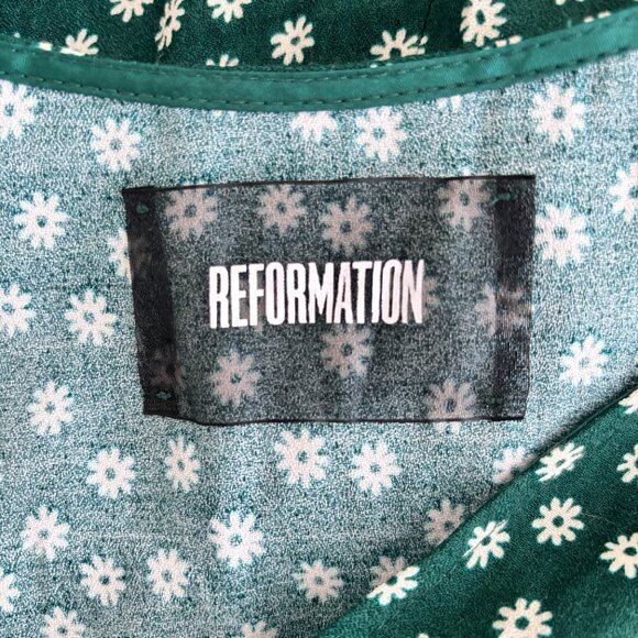Reformation France Jumpsuit in Chive - Picture 6 of 7